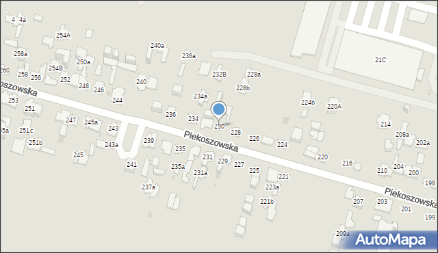 Kielce, Piekoszowska, 230, mapa Kielc