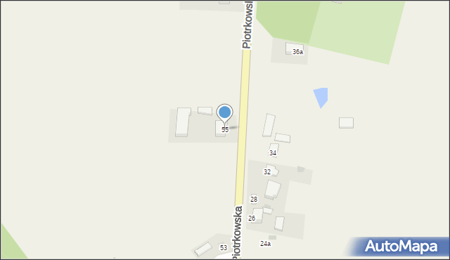 Kiełczówka, Piotrkowska, 55, mapa Kiełczówka