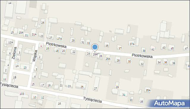 Kiełczygłów, Piotrkowska, 24A, mapa Kiełczygłów