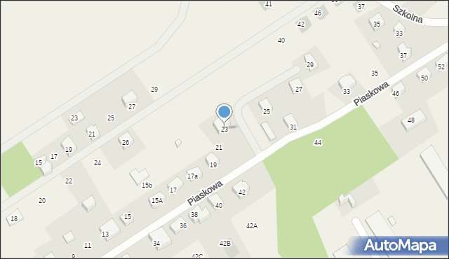 Kiełpino, Piaskowa, 23, mapa Kiełpino