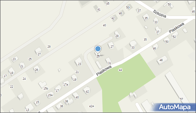 Kiełpino, Piaskowa, 25, mapa Kiełpino