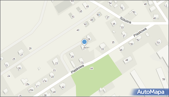Kiełpino, Piaskowa, 27, mapa Kiełpino