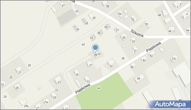 Kiełpino, Piaskowa, 29, mapa Kiełpino