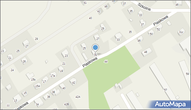 Kiełpino, Piaskowa, 31, mapa Kiełpino