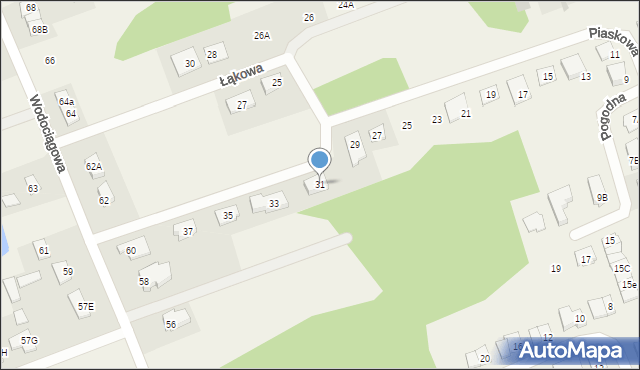 Klepacze, Piaskowa, 31, mapa Klepacze