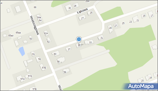 Klepacze, Piaskowa, 35, mapa Klepacze