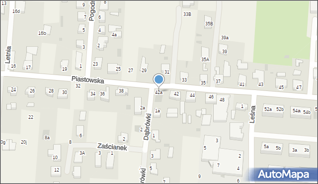 Kliniska Wielkie, Piastowska, 42a, mapa Kliniska Wielkie