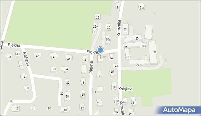 Kłodzko, Piękna, 1, mapa Kłodzka