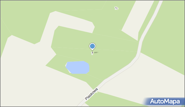 Klonowo Górne, Piaskowa, 7, mapa Klonowo Górne