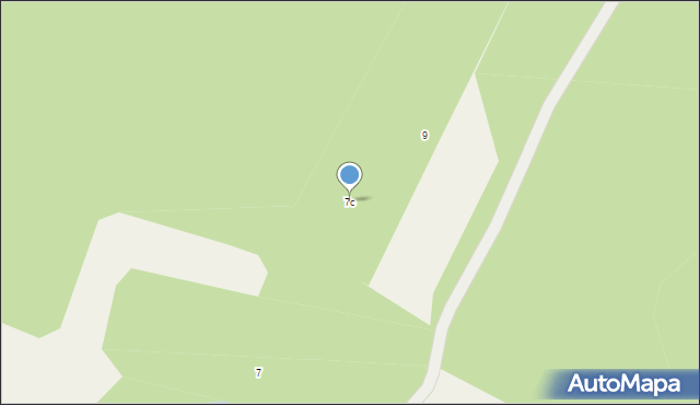 Klonowo Górne, Piaskowa, 7c, mapa Klonowo Górne