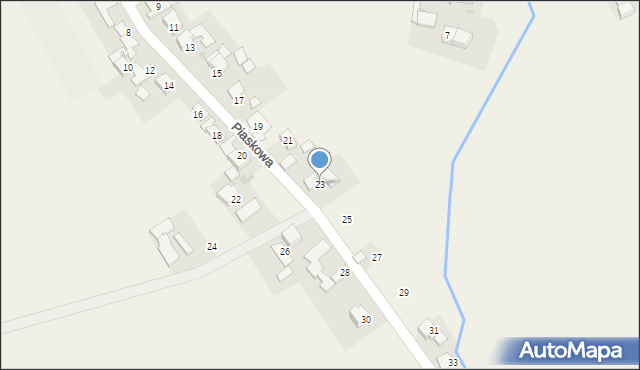Kobylice, Piaskowa, 23, mapa Kobylice