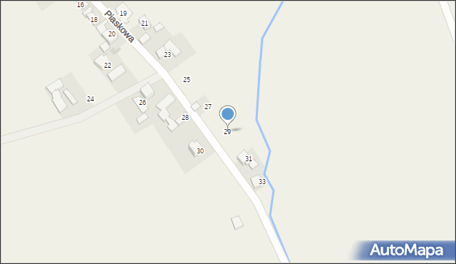 Kobylice, Piaskowa, 29, mapa Kobylice