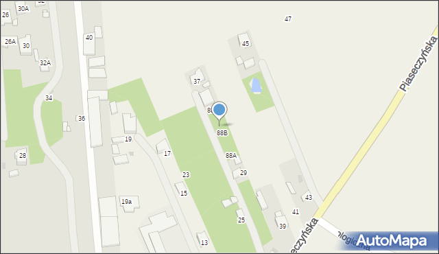 Kobylin, Piaseczyńska, 33, mapa Kobylin