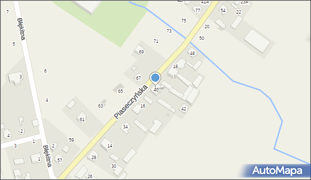 Kobylin, Piaseczyńska, 40, mapa Kobylin