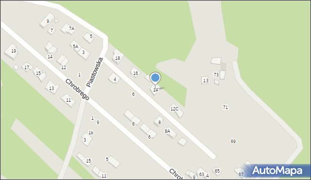 Kobyłka, Piastowska, 14, mapa Kobyłka