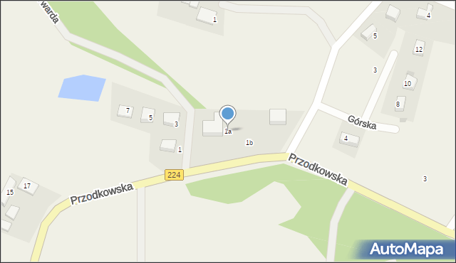 Kobysewo, Piaskowa, 1a, mapa Kobysewo