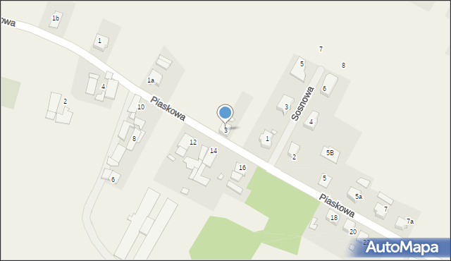 Kolanowice, Piaskowa, 3, mapa Kolanowice