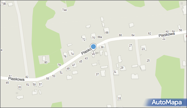 Kolbuszowa, Piaskowa, 41, mapa Kolbuszowa