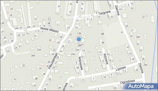 Kolbuszowa, Piłsudskiego Józefa, marsz., 19A, mapa Kolbuszowa