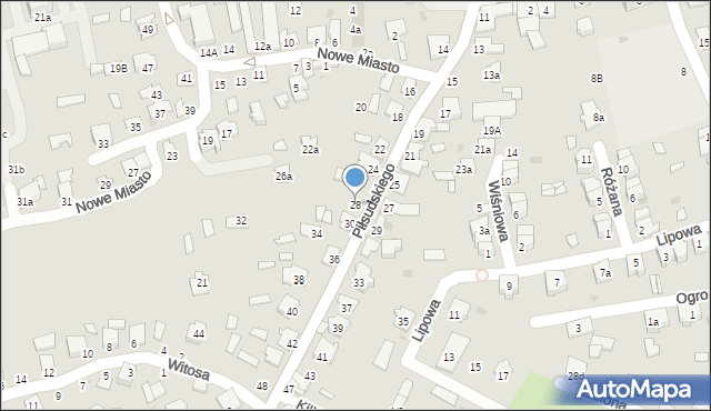 Kolbuszowa, Piłsudskiego Józefa, marsz., 28, mapa Kolbuszowa
