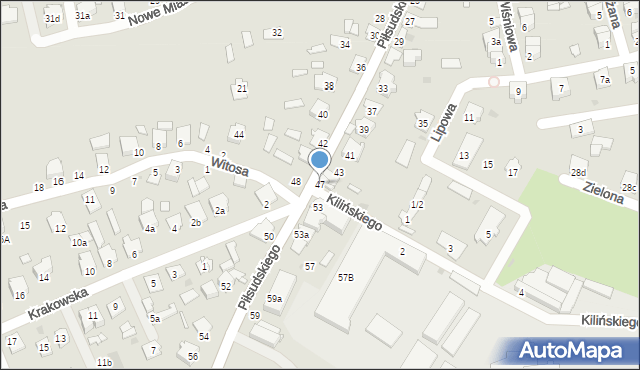 Kolbuszowa, Piłsudskiego Józefa, marsz., 47, mapa Kolbuszowa