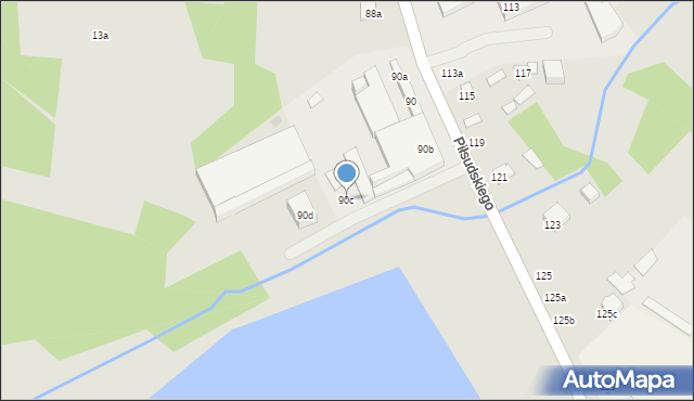 Kolbuszowa, Piłsudskiego Józefa, marsz., 90c, mapa Kolbuszowa