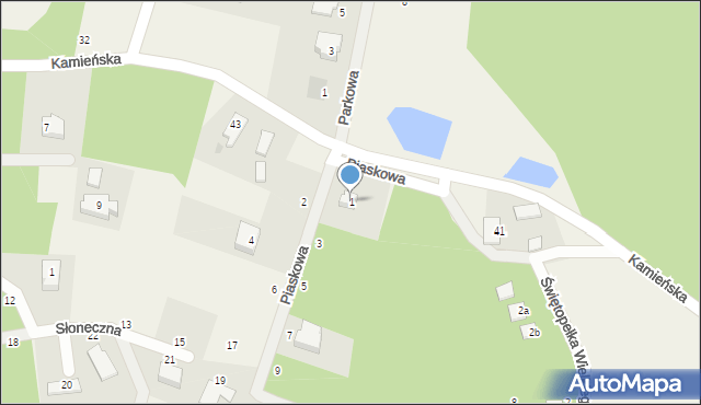 Koleczkowo, Piaskowa, 1, mapa Koleczkowo