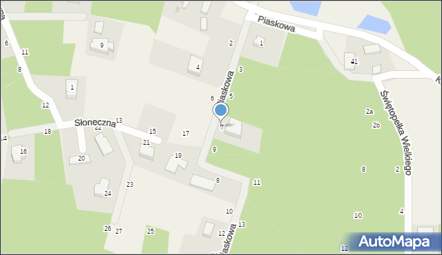 Koleczkowo, Piaskowa, 7, mapa Koleczkowo