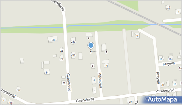 Kolonowskie, Piaskowa, 7, mapa Kolonowskie