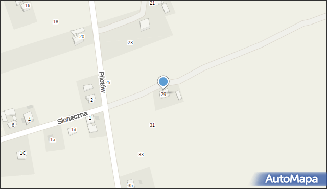 Kończyce Wielkie, Pilotów, 29, mapa Kończyce Wielkie