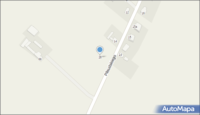 Koneck, Piłsudskiego Józefa, marsz., 16, mapa Koneck