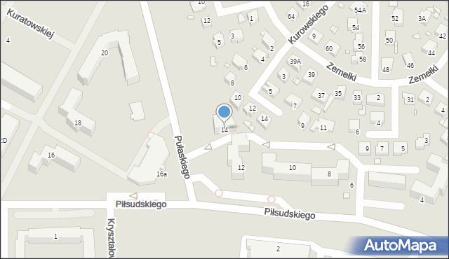 Konin, Piłsudskiego Józefa, marsz., 14, mapa Konina