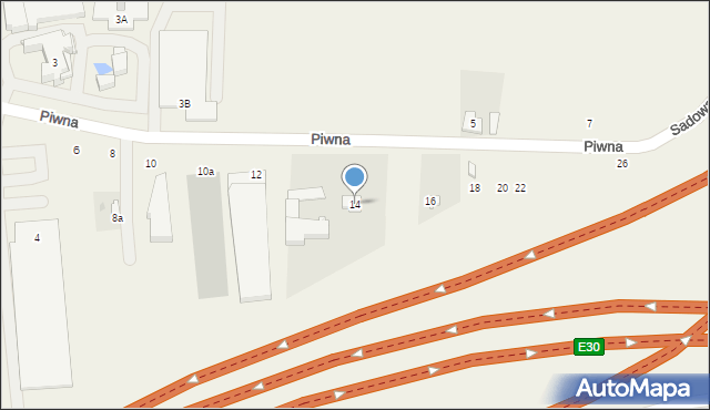 Konotopa, Piwna, 14, mapa Konotopa