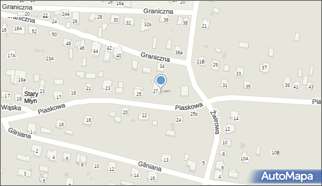 Końskie, Piaskowa, 27A, mapa Końskie