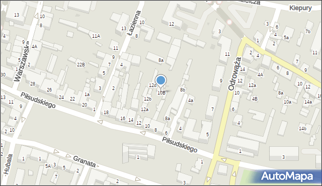 Końskie, Piłsudskiego Józefa, marsz., 10B, mapa Końskie