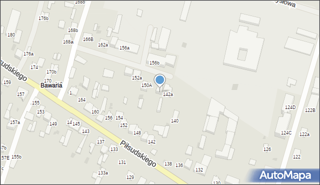Końskie, Piłsudskiego Józefa, marsz., 146a, mapa Końskie