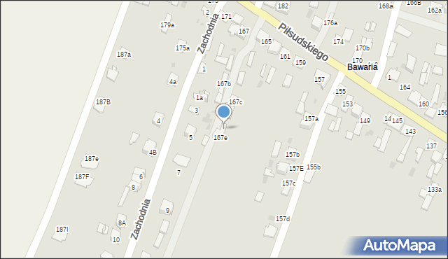 Końskie, Piłsudskiego Józefa, marsz., 167g, mapa Końskie