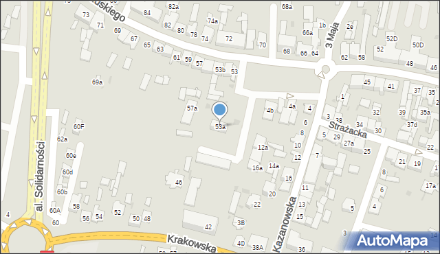 Końskie, Piłsudskiego Józefa, marsz., 53a, mapa Końskie