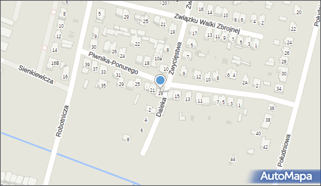 Końskie, Piwnika-Ponurego Jana, mjr., 19, mapa Końskie