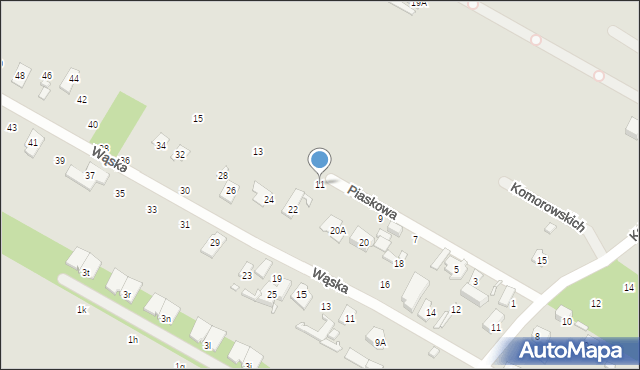 Konstancin-Jeziorna, Piaskowa, 11, mapa Konstancin-Jeziorna