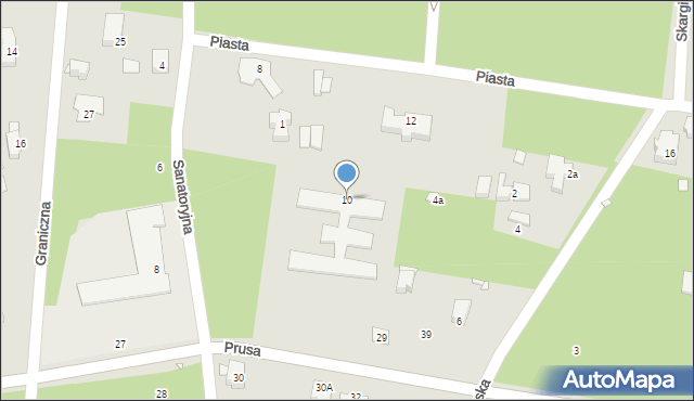 Konstancin-Jeziorna, Piasta, 10, mapa Konstancin-Jeziorna