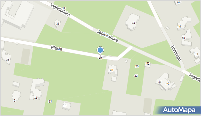 Konstancin-Jeziorna, Piasta, 46, mapa Konstancin-Jeziorna