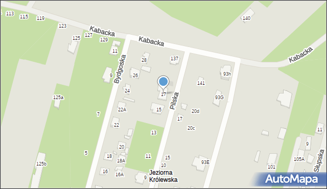Konstancin-Jeziorna, Pilska, 17, mapa Konstancin-Jeziorna