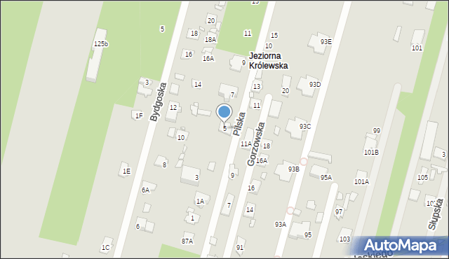 Konstancin-Jeziorna, Pilska, 5, mapa Konstancin-Jeziorna
