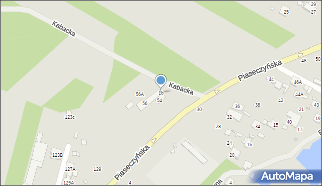 Konstancin-Jeziorna, Piaseczyńska, 1b, mapa Konstancin-Jeziorna