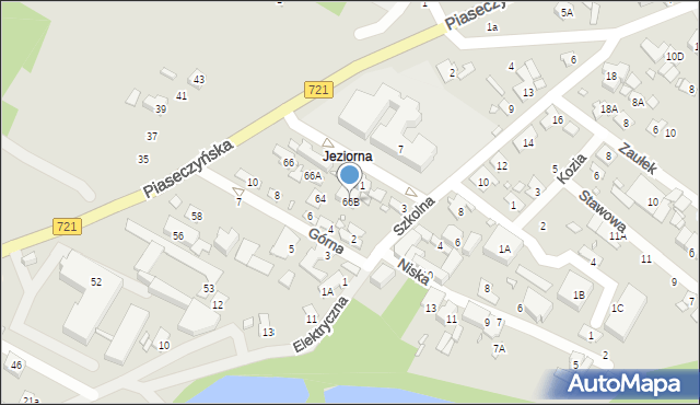 Konstancin-Jeziorna, Piaseczyńska, 66B, mapa Konstancin-Jeziorna