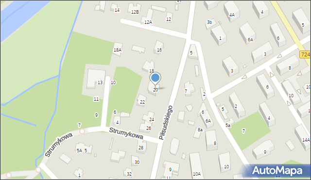 Konstancin-Jeziorna, Piłsudskiego Józefa, marsz., 20, mapa Konstancin-Jeziorna