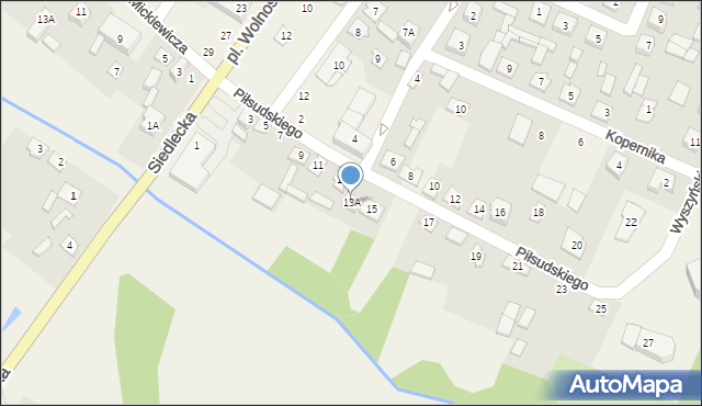 Konstantynów, Piłsudskiego Józefa, marsz., 13A, mapa Konstantynów