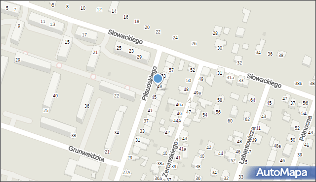 Konstantynów Łódzki, Piłsudskiego Józefa, marsz., 47, mapa Konstantynów Łódzki