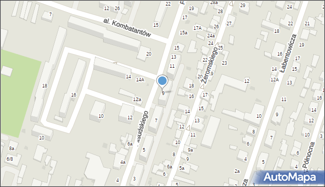 Konstantynów Łódzki, Piłsudskiego Józefa, marsz., 9, mapa Konstantynów Łódzki